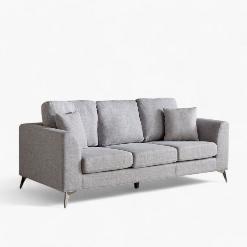 Flores 3-Seater Fabric Sofa - Image 9