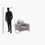 Flores Fabric Armchair Sofa