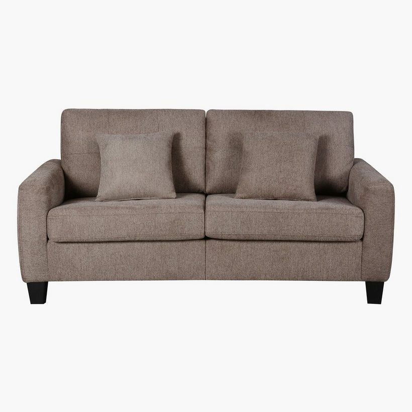 Nevada 3-Seater Fabric Sofa with 2 Cushions - Image 3