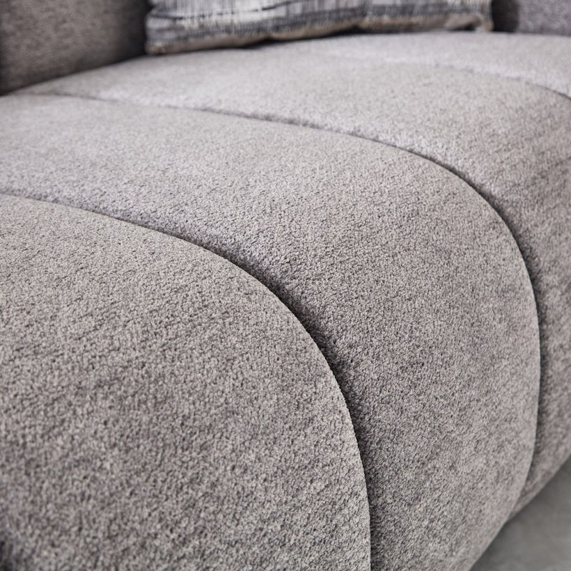 Cloud 3-Seater Fabric Sofa with 3 Cushions - Image 8