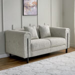 Glisten 2- Seater Fabric Sofa with 2 Cushions