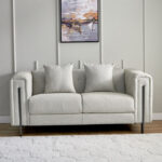Glisten 2- Seater Fabric Sofa with 2 Cushions