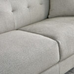 Glisten 2- Seater Fabric Sofa with 2 Cushions