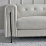 Glisten 2- Seater Fabric Sofa with 2 Cushions