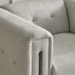 Glisten Armchair Fabric Sofa with 1 Cushion