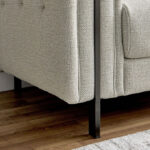 Glisten Armchair Fabric Sofa with 1 Cushion