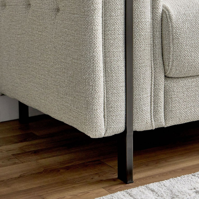Glisten Armchair Fabric Sofa with 1 Cushion - Image 10