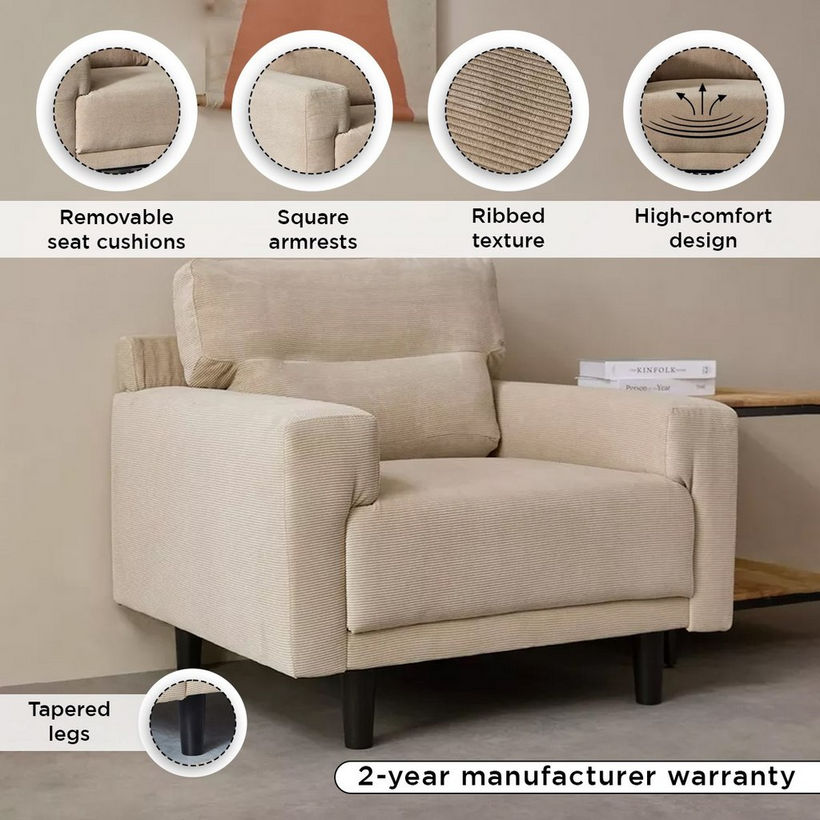 Modway Fabric Armchair Sofa - Image 5