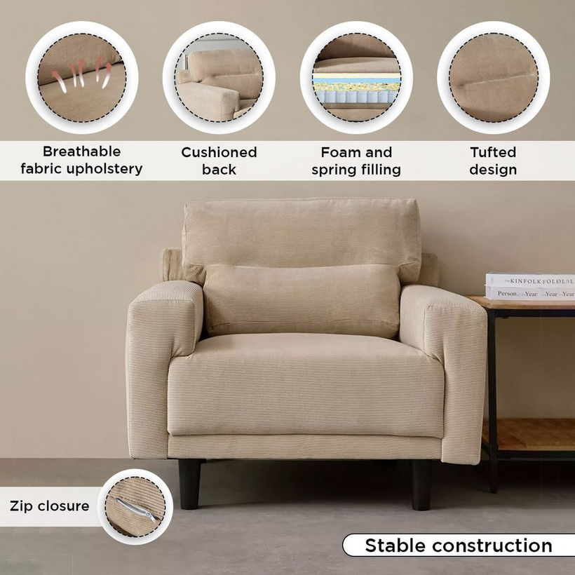 Modway Fabric Armchair Sofa - Image 6