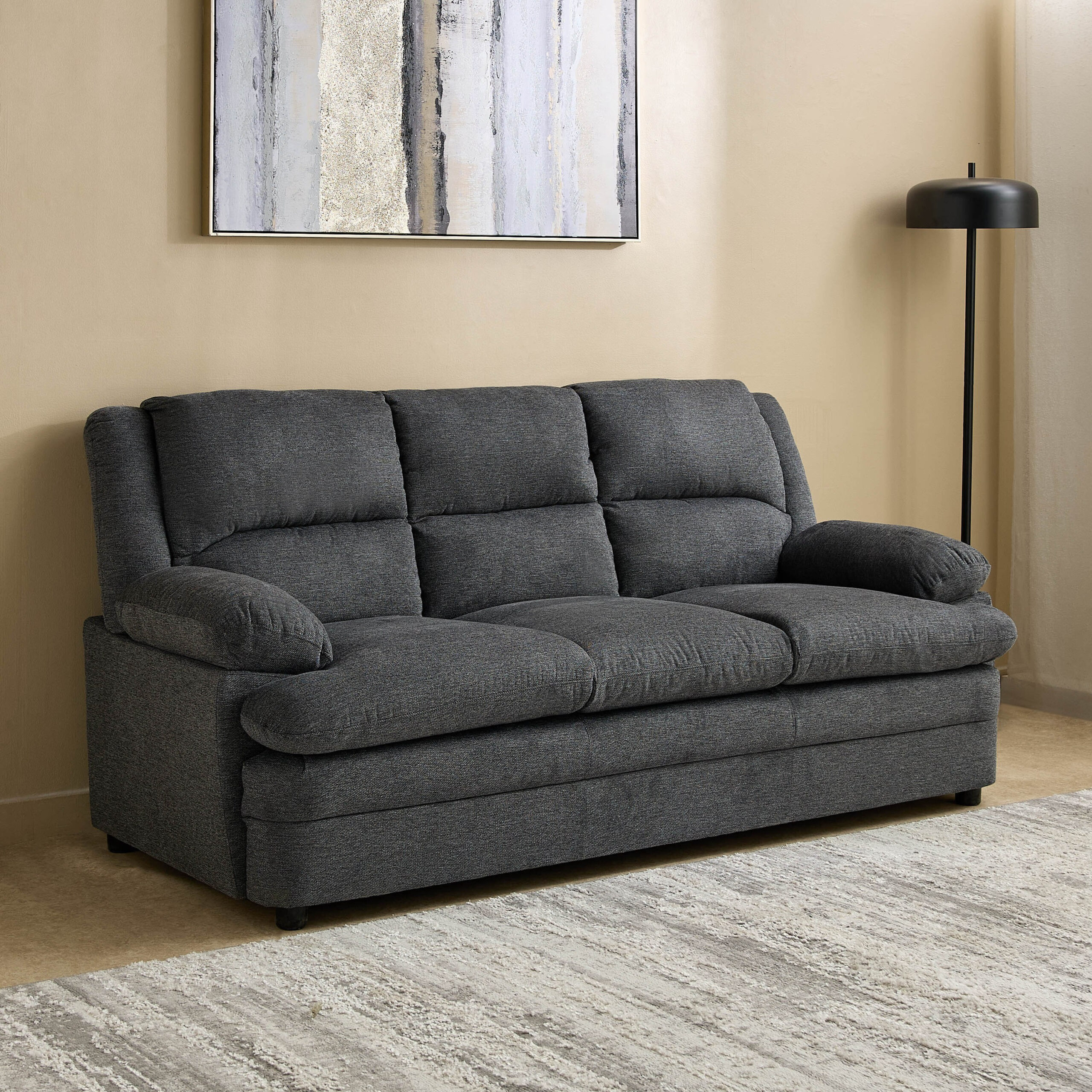 Bali Lamo 3-Seater Fabric Sofa