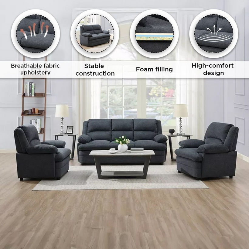 Bali Lamo 2-Seater Fabric Sofa - Image 11