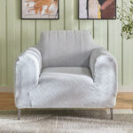 Comfino 1-Seater Knitted Jacquard Sofa Cover - 75-115 cm