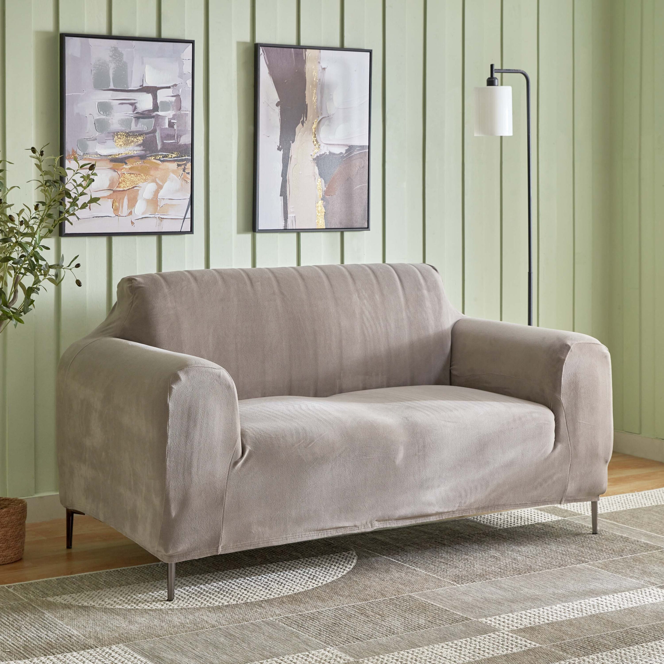 Veloura Velveteen 2-Seater Sofa Cover - 135-175 cm