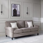 Angelic Oakwood 3-Seater Sofa with 2 Cushions