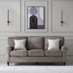 Angelic Oakwood 3-Seater Sofa with 2 Cushions