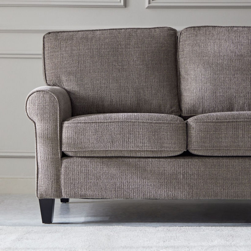 Angelic Oakwood 3-Seater Sofa with 2 Cushions - Image 8
