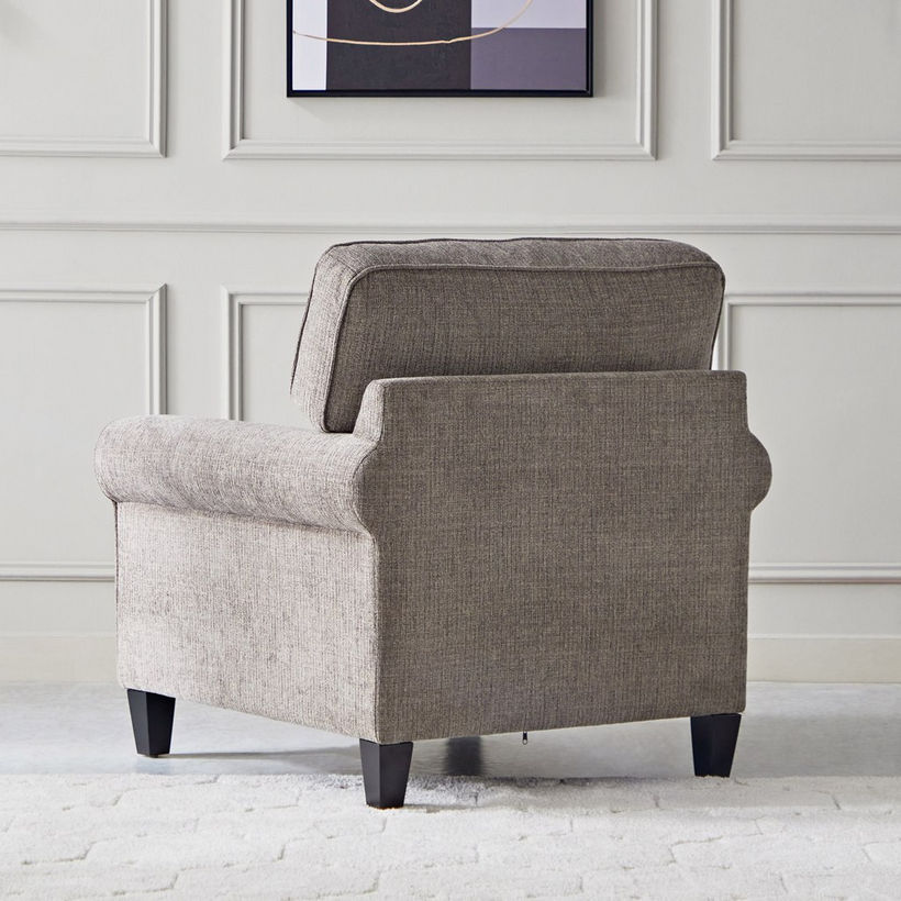 Angelic Oakwood 1-Seater Sofa with Cushion - Image 5