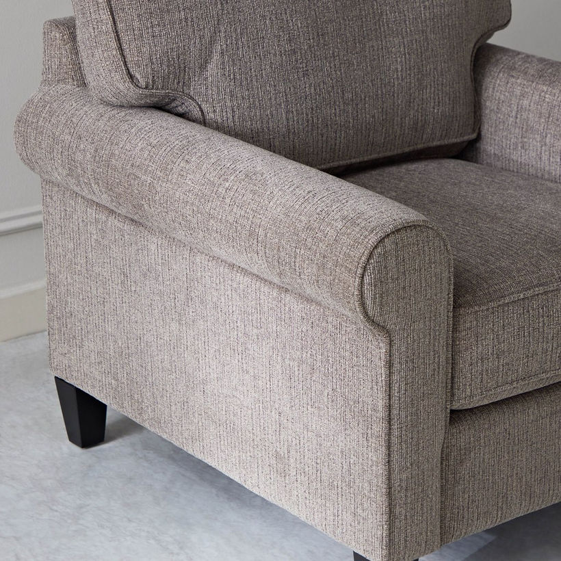 Angelic Oakwood 1-Seater Sofa with Cushion - Image 7