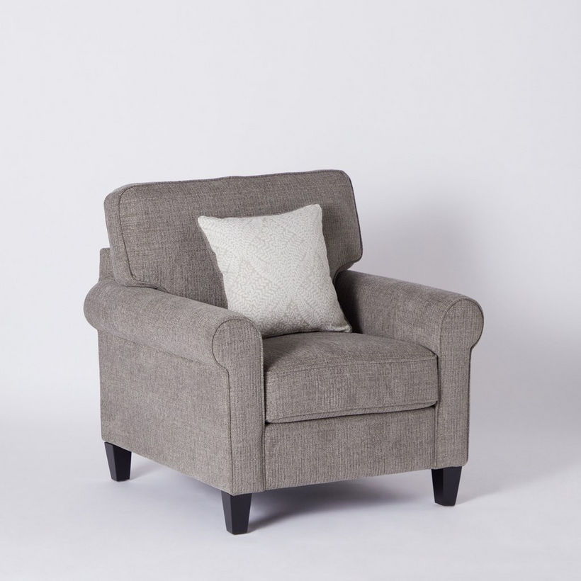 Angelic Oakwood 1-Seater Sofa with Cushion - Image 10