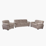 Leonardo 3-Seater Fabric Sofa
