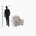 Leonardo Fabric Armchair Sofa