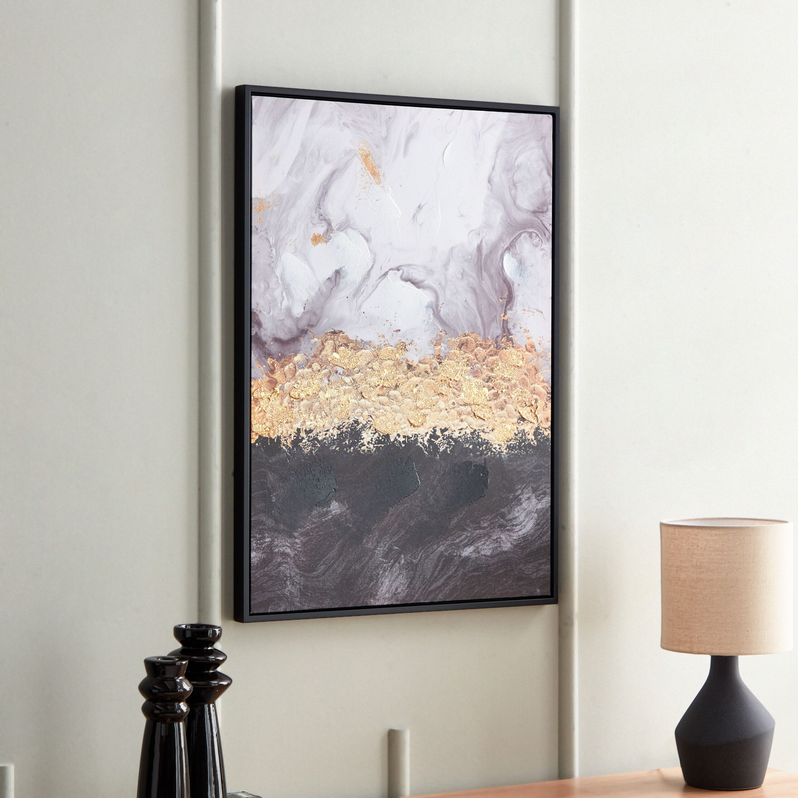 Serena Hand-Painted Framed Wall Art - 52.5x2.8x72.5 cm