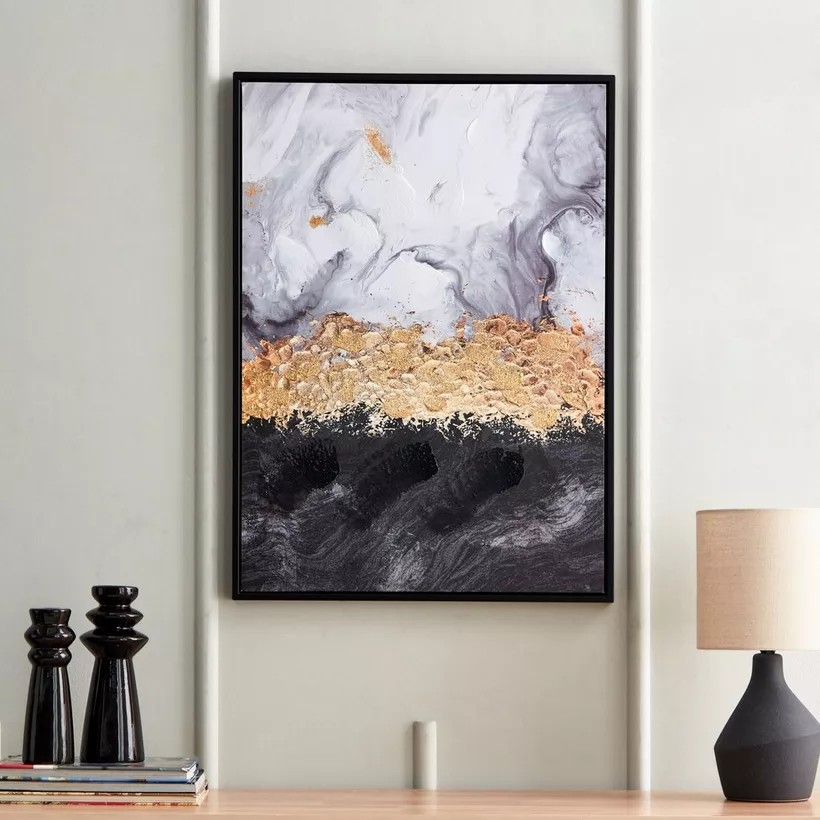 Serena Hand-Painted Framed Wall Art - 52.5x2.8x72.5 cm - Image 3