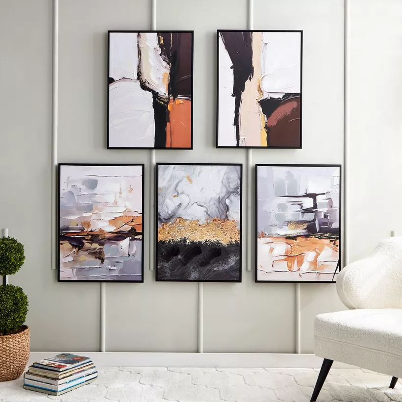 Serena Hand-Painted Framed Wall Art - 52.5x2.8x72.5 cm - Image 6
