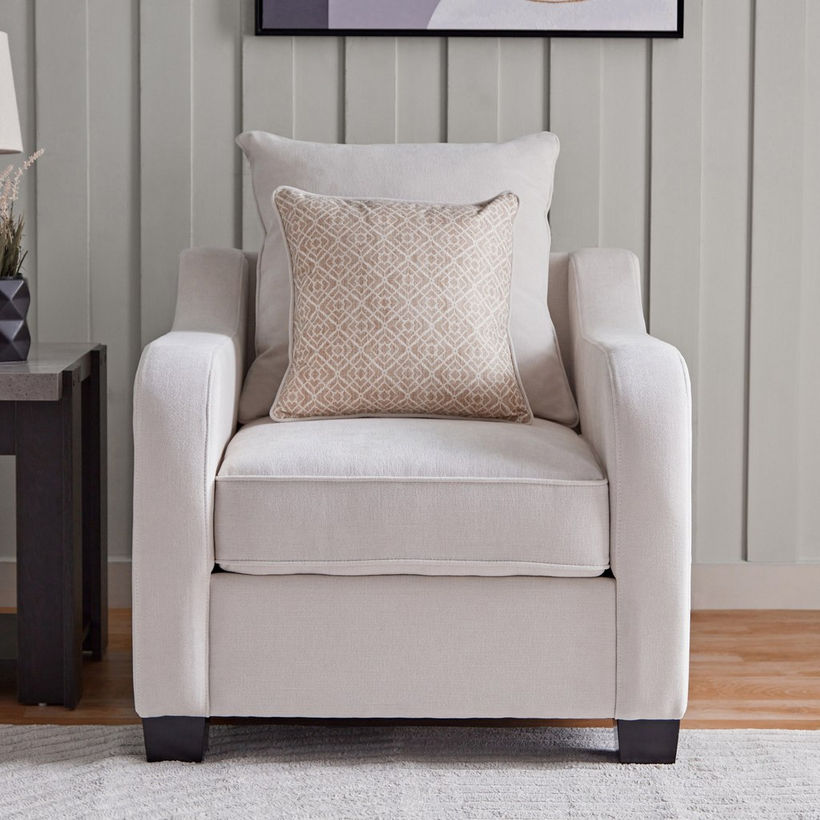 Nelson Fabric Armchair Sofa with 2 Cushions - Image 3