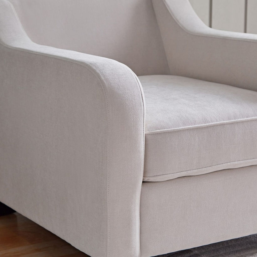 Nelson Fabric Armchair Sofa with 2 Cushions - Image 9