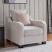 Nelson Fabric Armchair Sofa with 2 Cushions - Image 13