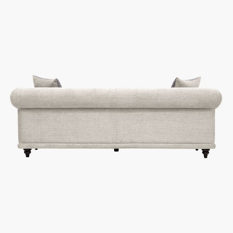 Oshawa 3-Seater Fabric Sofa with 2 Cushions - Image 10