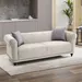 Oshawa 3-Seater Fabric Sofa with 2 Cushions - Image 12