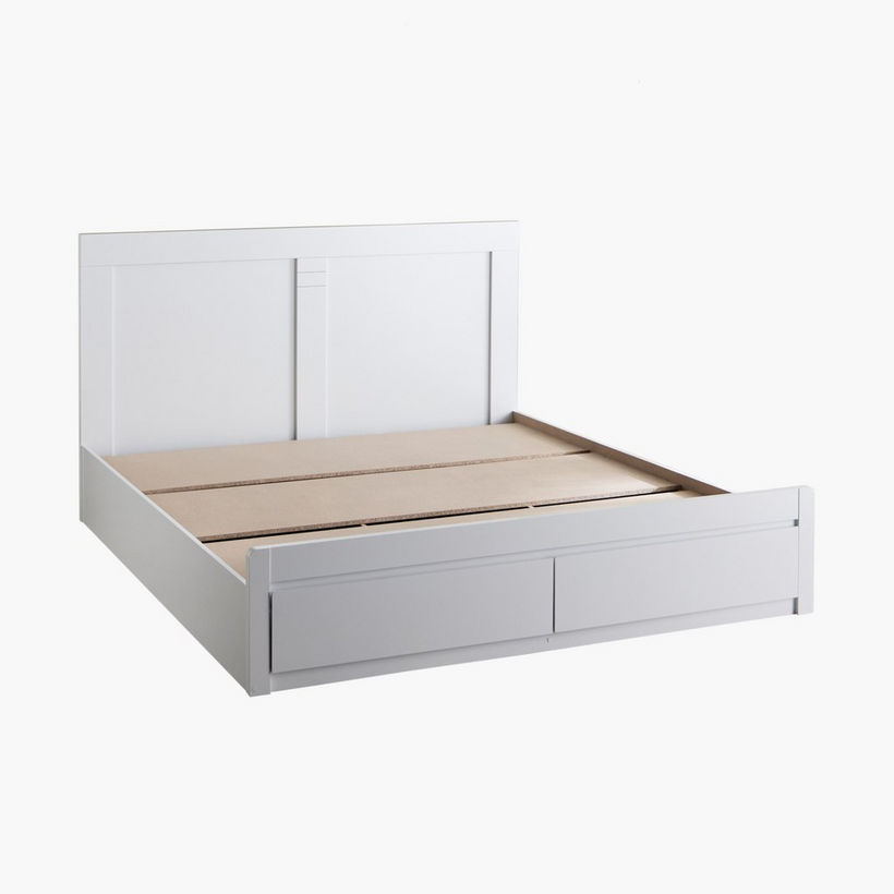 Movo Kulltorp Boomer King Bed with 2 Front Drawer Storage - 180x200 cm - Image 2