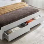 Movo Kulltorp Boomer King Bed with 2 Front Drawer Storage - 180x200 cm