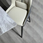Titanium Sintered Stone Top 6-Seater Dining Table Set