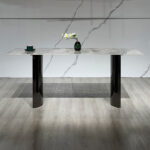 Titanium Sintered Stone Top 6-Seater Dining Table Set