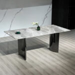 Titanium Sintered Stone Top 6-Seater Dining Table Set