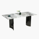 Titanium Sintered Stone Top 6-Seater Dining Table Set