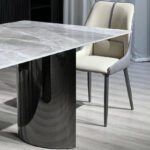 Titanium Sintered Stone Top 6-Seater Dining Table Set
