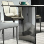 Titanium Sintered Stone Top 6-Seater Dining Table Set