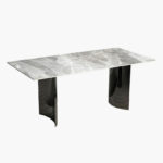 Titanium Sintered Stone Top 6-Seater Dining Table Set