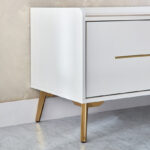 Pearl 2 Metre Sintered Stone TV Unit for TVs up to 80 inches