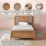 Java Twin Bed - 120x200 cm