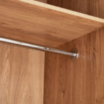 Java 3-Door Wardrobe with 3 Drawers and Mirror