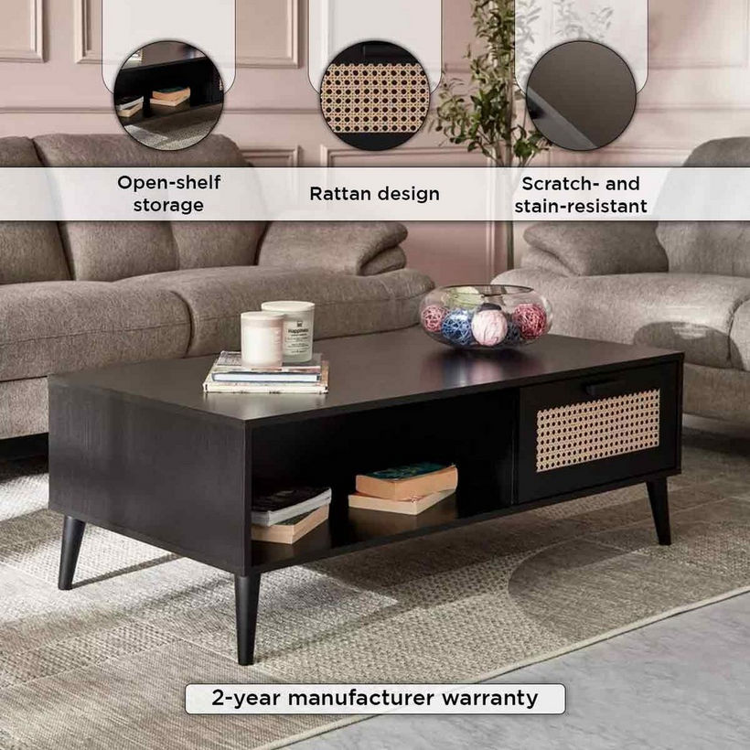Nordic Rattan Coffee Table - Image 5