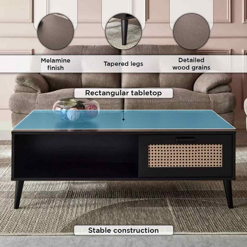 Nordic Rattan Coffee Table - Image 6