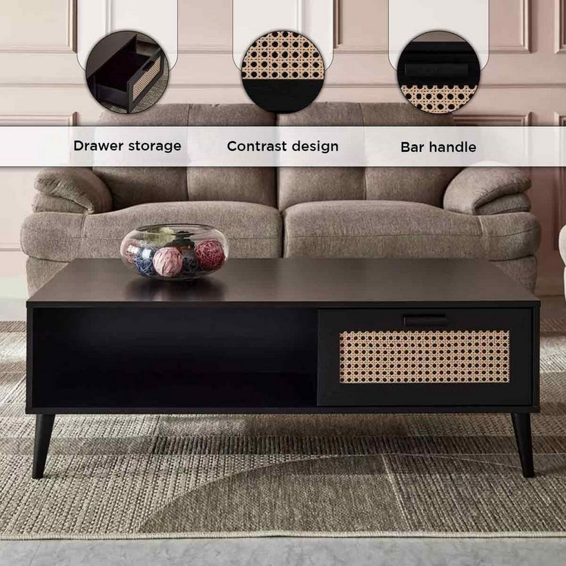 Nordic Rattan Coffee Table - Image 7