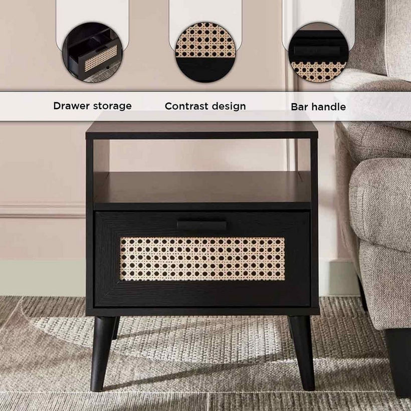 Nordic Rattan End Table - Image 7