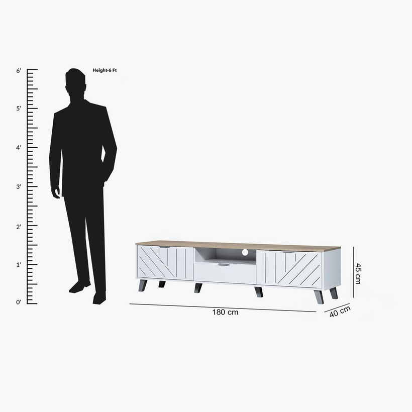 Kulltorp Nexa 1.8 Metre TV Unit for TVs up to 75 inches - Image 2